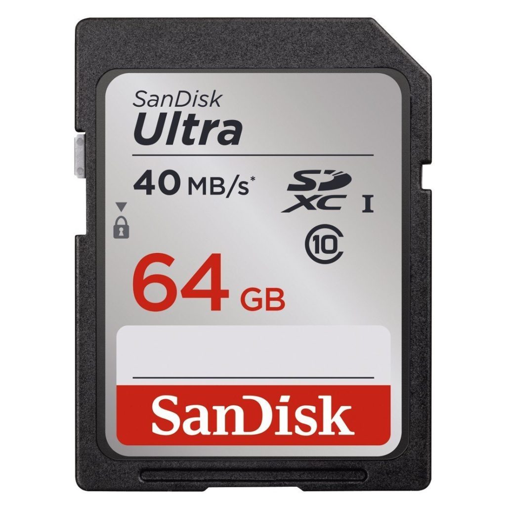 SanDisk Ultra 64 Go Carte mémoire SDHC 40 Mo/s Classe 10 à 34.90€