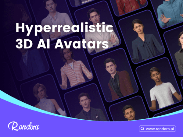Grid of hyper‑realistic 3D AI avatars in varied poses and professional attire, showcasing diverse virtual personas ready for modern digital interaction