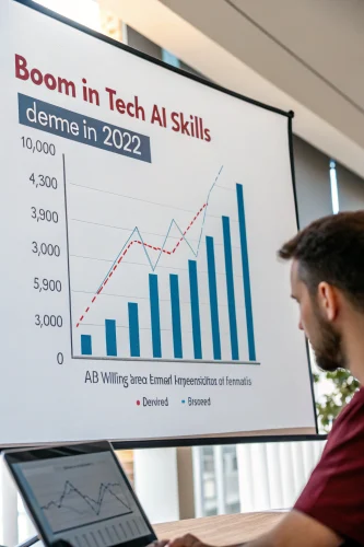 Boom de la demande en compétences tech avec l'IA en 2025