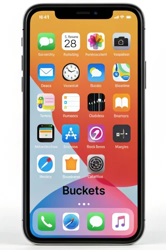 Écran d’accueil iPhone : méthode ‘buckets’ pour zéro distraction